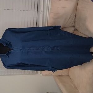 Linea by Louis Dell'Olio denim coat dress Sz XLP Soft, soft denim
